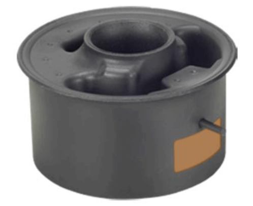 Coxim (com pino) traseiro da suspensão do motor HG-009 R-1204 Substitui o Nº Orig. 2S2.199.382-A e Nº Orig. 6112.001.277.00.0