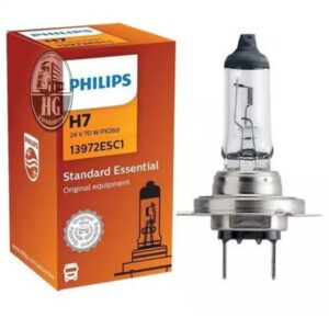 Lâmpada H7 24V 70W Standard Essential PHILIPS DIVERSOS VEÍCULOS PESADOS  Cod. Fab.: 13972ESC1 HG-031
