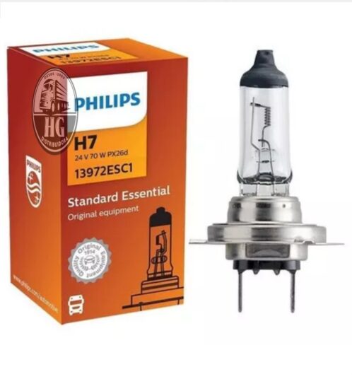 Lâmpada H7 24V 70W Standard Essential PHILIPS DIVERSOS VEÍCULOS PESADOS HG-030 Cod. Fab.: 13972ESC1