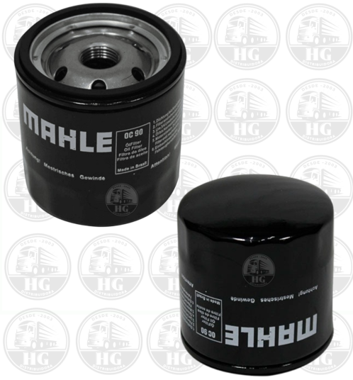 FILTRO OLEO LUBRIFICANTE - OC90 MAHLE METAL LEVE HG-087