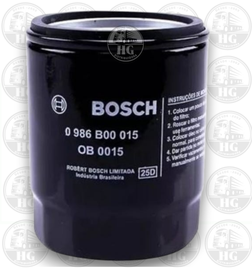 FILTRO OLEO LUBRIFICANTE OB0015 0986B00015 BOSCH HG-112