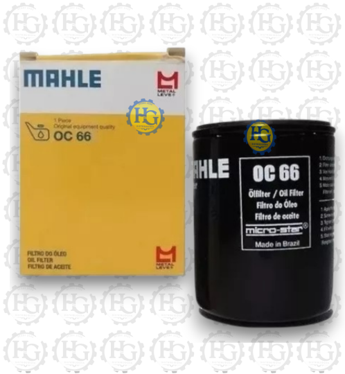 FILTRO OLEO LUBRIFICANTE - OC66 MAHLE METAL LEVE HG-116