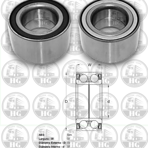 ROLAMENTO RODA DIANTEIRO C/ ABS VKBC3539 SKF HG-111