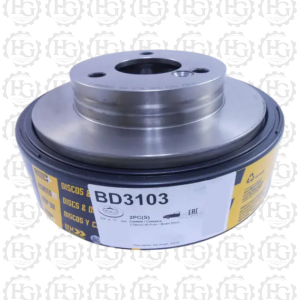 PAR DO DISCO FREIO DIANTEIRO SOLIDO 215MM 3 FUROS S/ CUBO BD3103 FREMAX HG-210