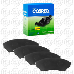 PASTILHA FREIO CONVENCIONAL DIANTEIRA C/ ALARME - - N2119 COBREQ HG-207